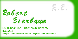 robert bierbaum business card