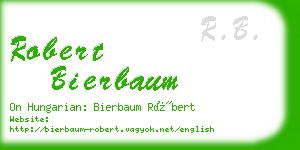 robert bierbaum business card